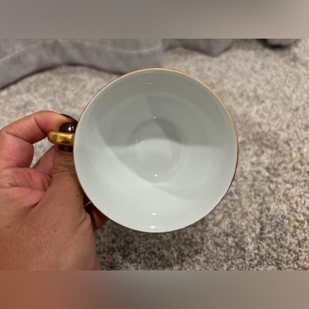 Vintage Noritake Pastel Yellow Snack Plate & Cup Set - Picture 11 of 11